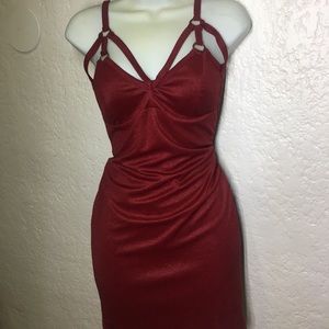 Silk red dress